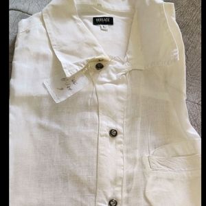 Versace Linen Short Sleeves Shirt